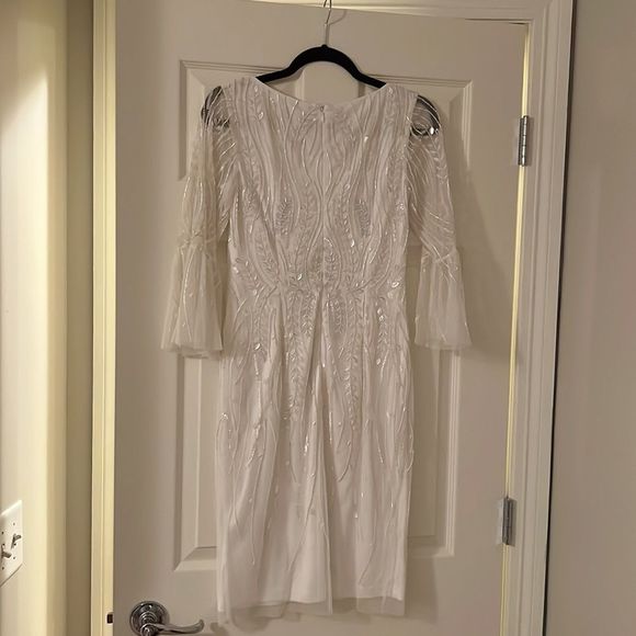 Ivory Adrianna Papell Dress with beading - Picture 5 of 5